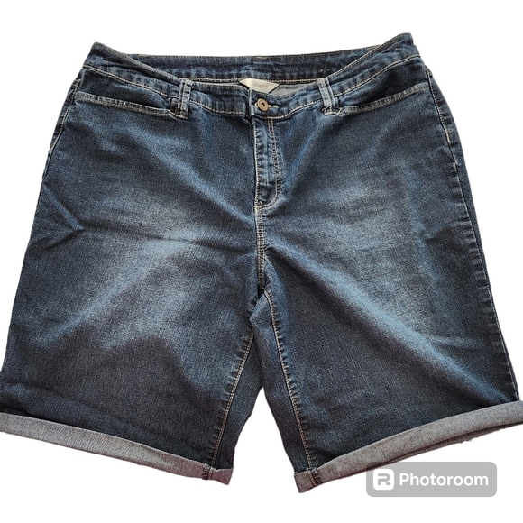 CJ Banks Jean Shorts, sz 18W - Picture 1 of 5